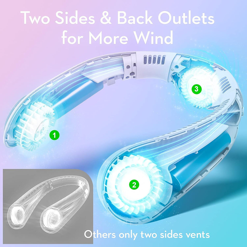 Portable Neck Fan, Hands Free Bladeless Fan – rarexfind.store